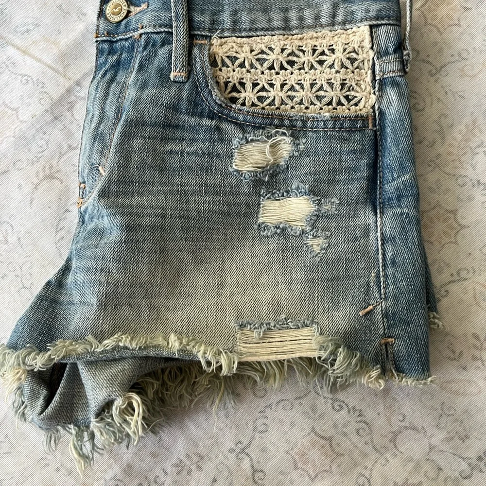 Hollister vintage‎ Blue Jean Shorts Distressed Cut-Off Style
